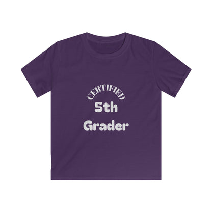 Certified 5th Grader Kids T‑Shirt – Back to School Graduation Tee