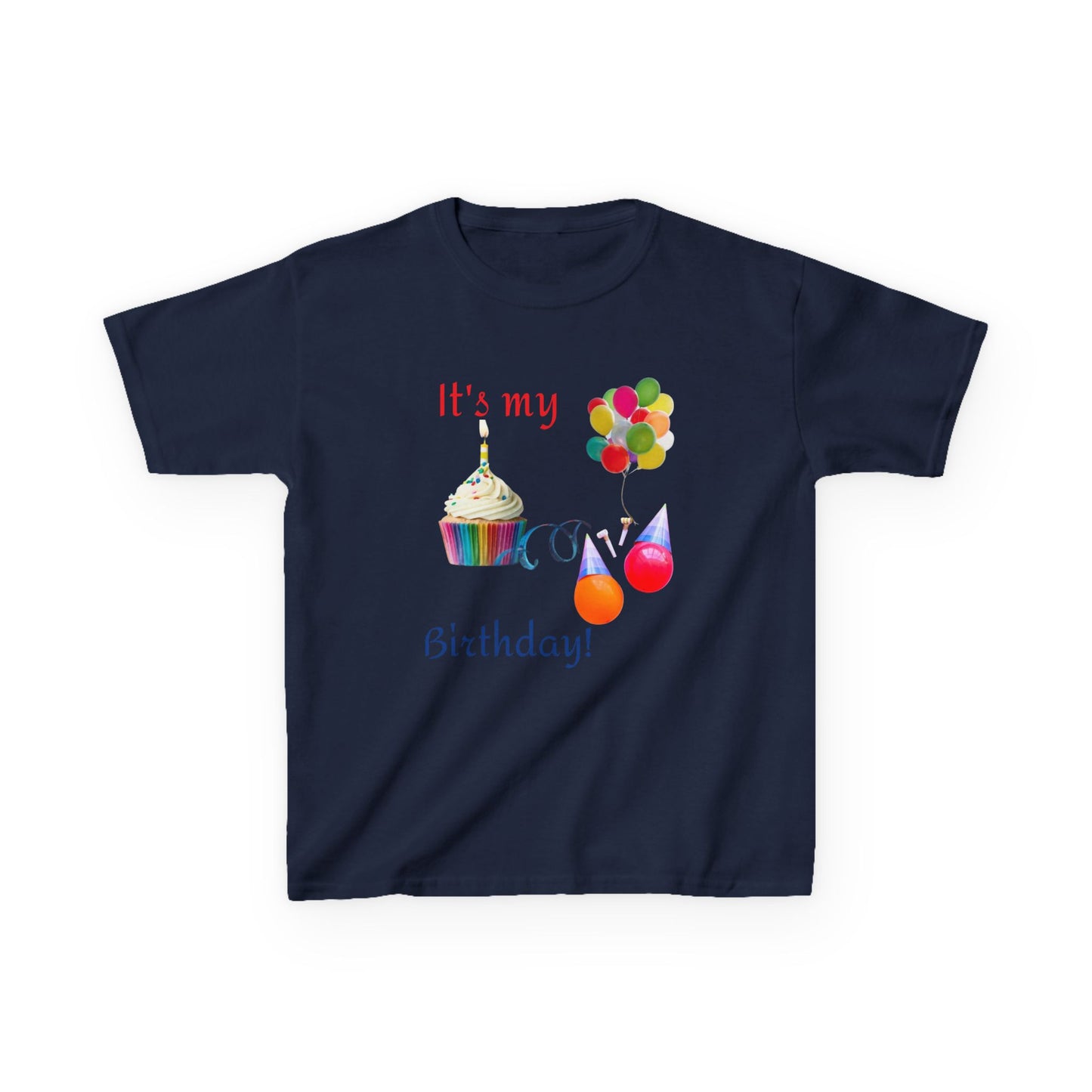 It's my Birthday Cupcake Kids Heavy Cotton T-shirt