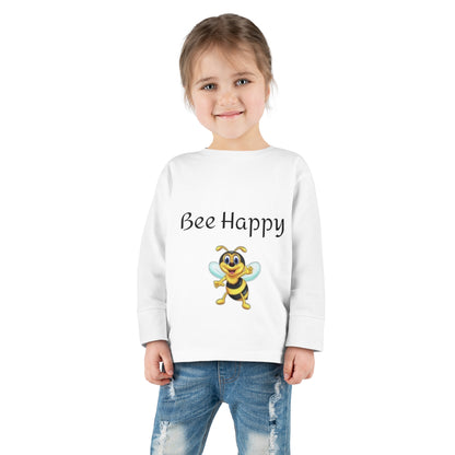 Bee Happy Toddler Long Sleeve Tee
