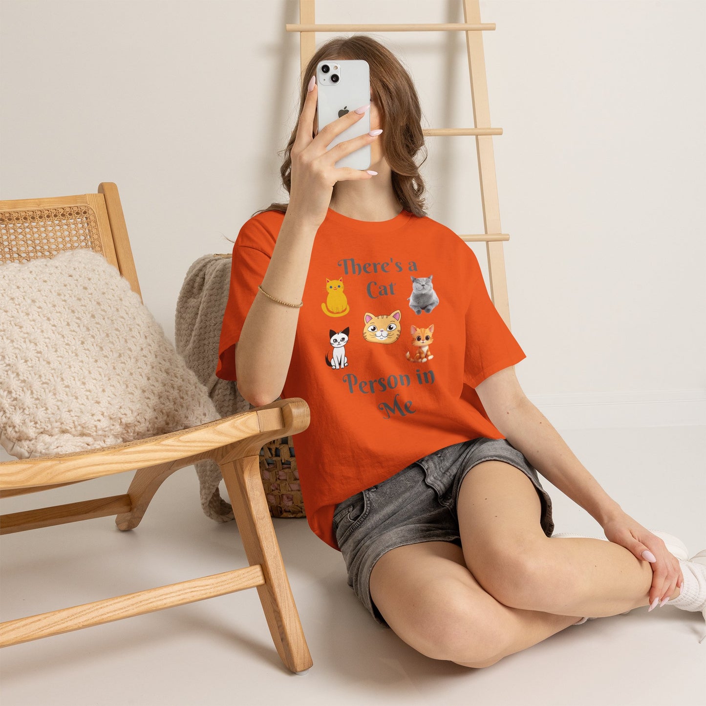 Cat Person Tee — "A Cat Person in Me" Graphic T-Shirt