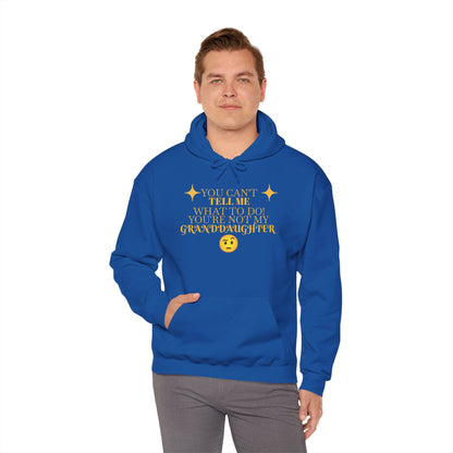 Granddaughter Hoodie — "You Can’t Tell Me What to Do I Have a Smartass Granddaughter" Emoji Gift