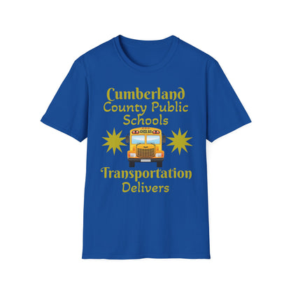 Discounted Cumberland County Public Schools Transportation Delivers T-shirt