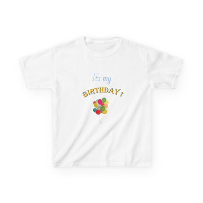 It's my Birthday Balloons Kids Heavy Cotton T-shirt