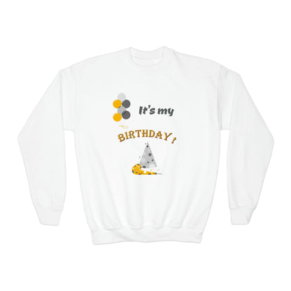 It's my Birthday Youth Crewneck Sweatshirt