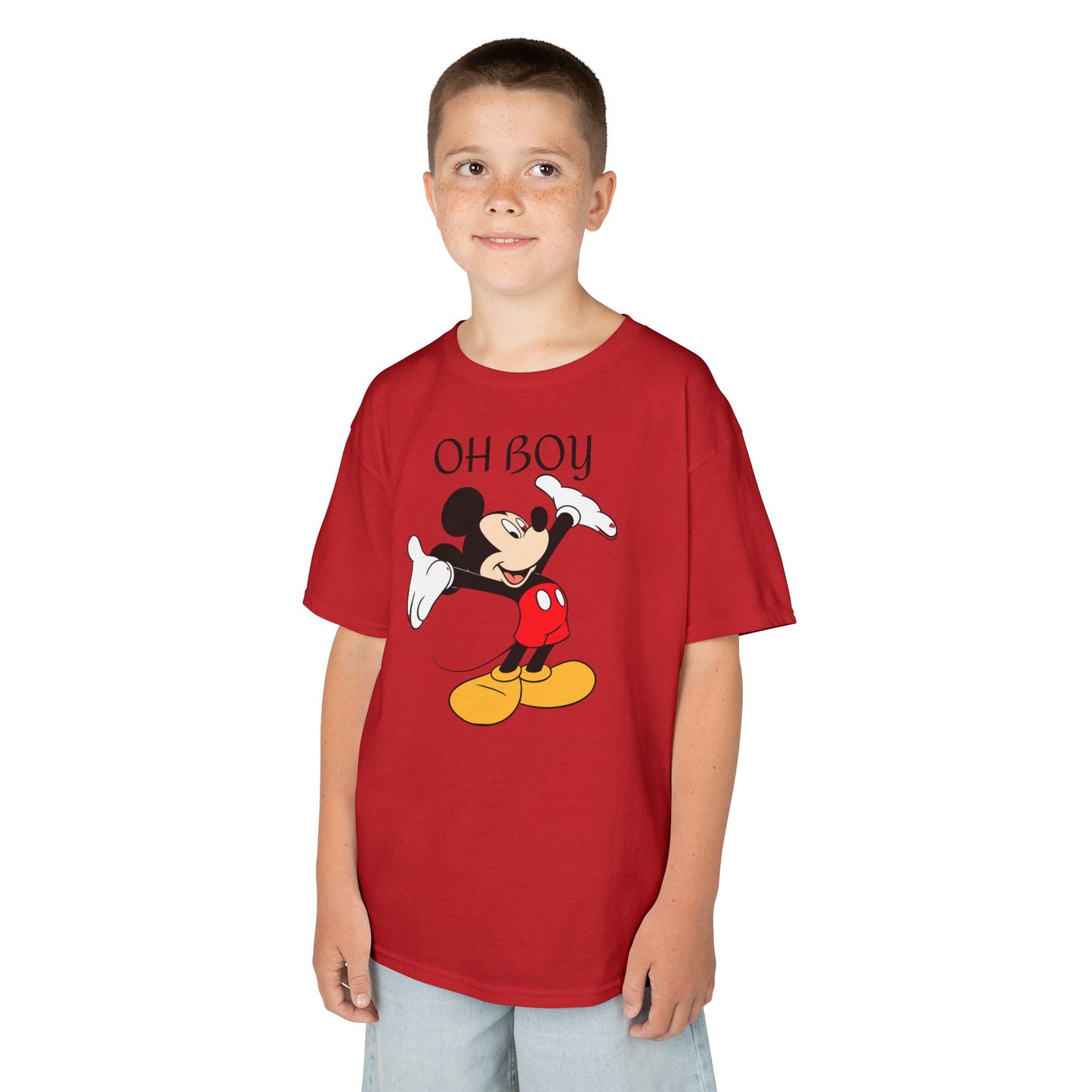Kids Tee — "Oh Boy" Vintage Mickey Mouse Graphic