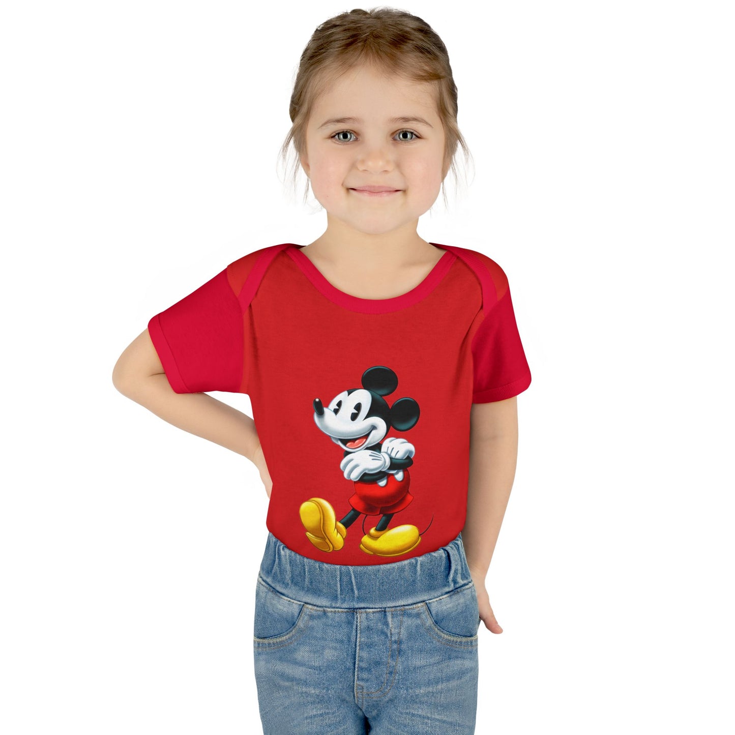 Mickey Mouse Infant Bodysuit — Classic Cartoon Baby Onesie