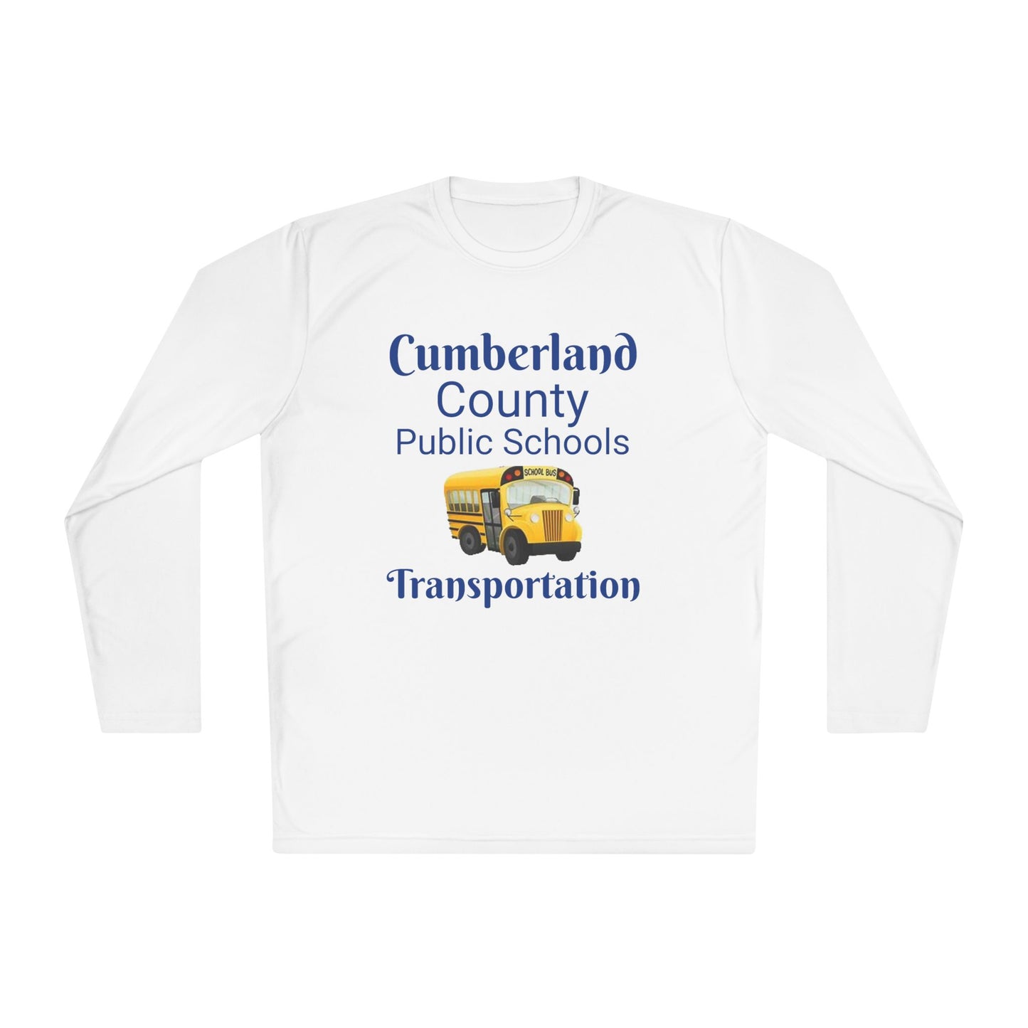 Cumberland County Public Schools Transportation Long Sleeve Tee — School Bus Staff Shirt