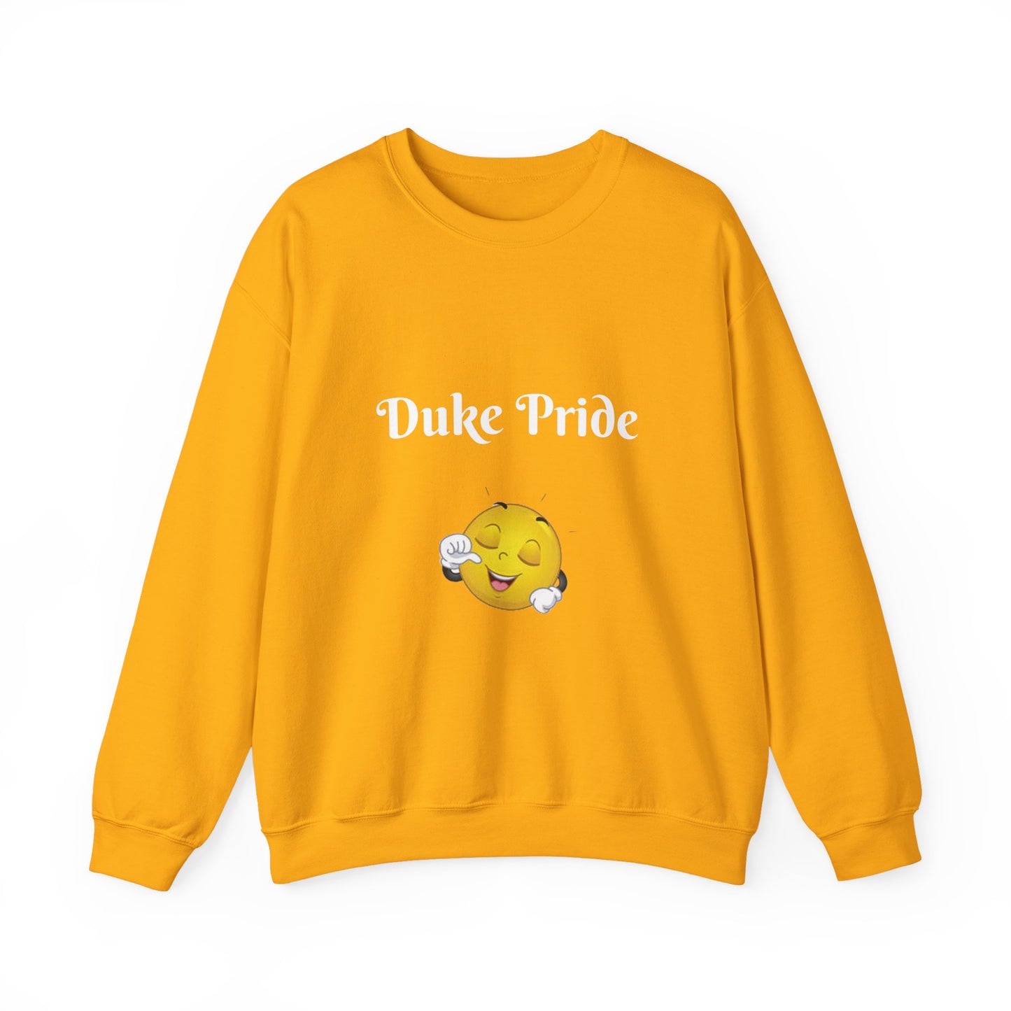 Sweatshirt — "Duke Pride" Smiling Emoji Crewneck