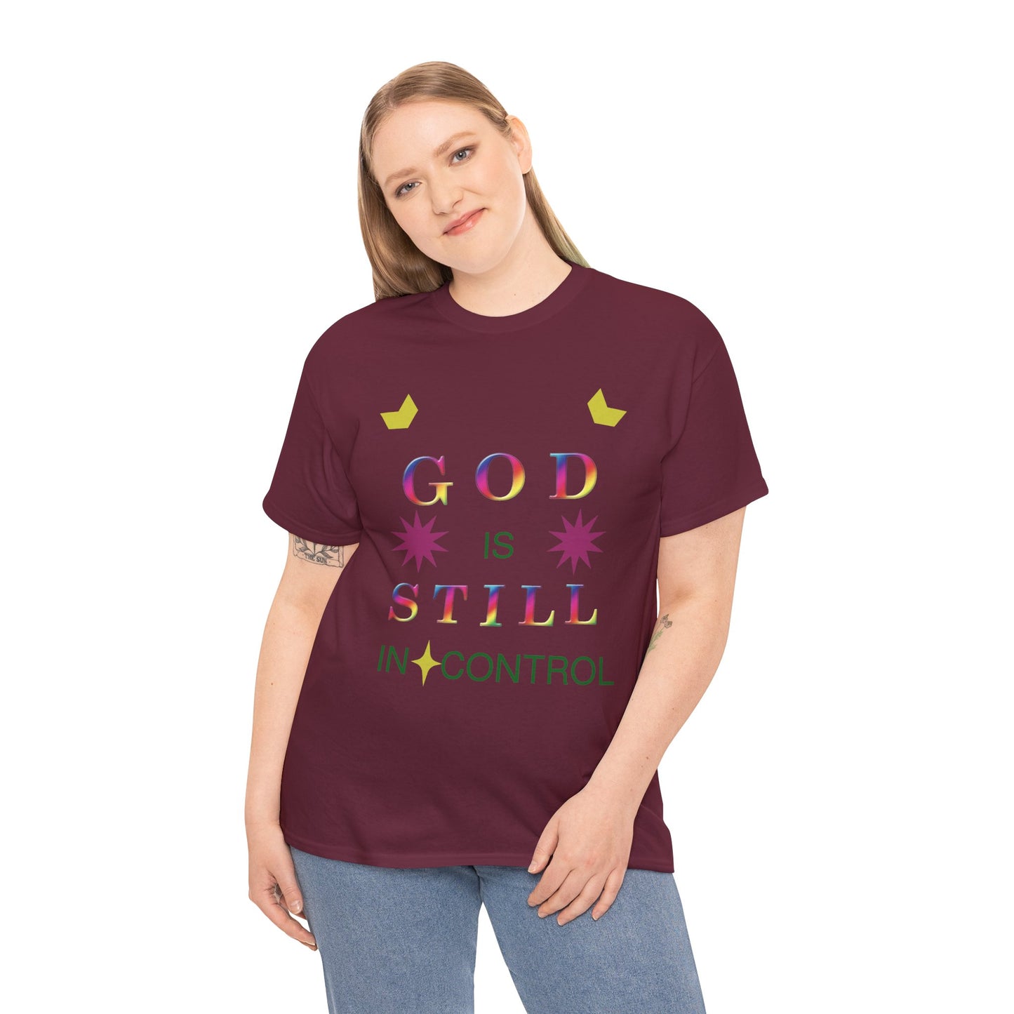 Faith Graphic Tee — "God Is Still In Control" Inspirational Christian T-Shirt