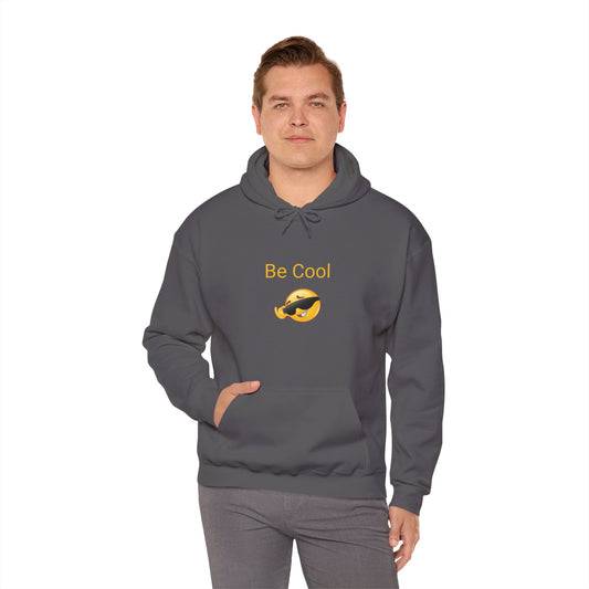 Be Cool Sunglasses Emoji Hoodie - Casual Funny Graphic Sweatshirt
