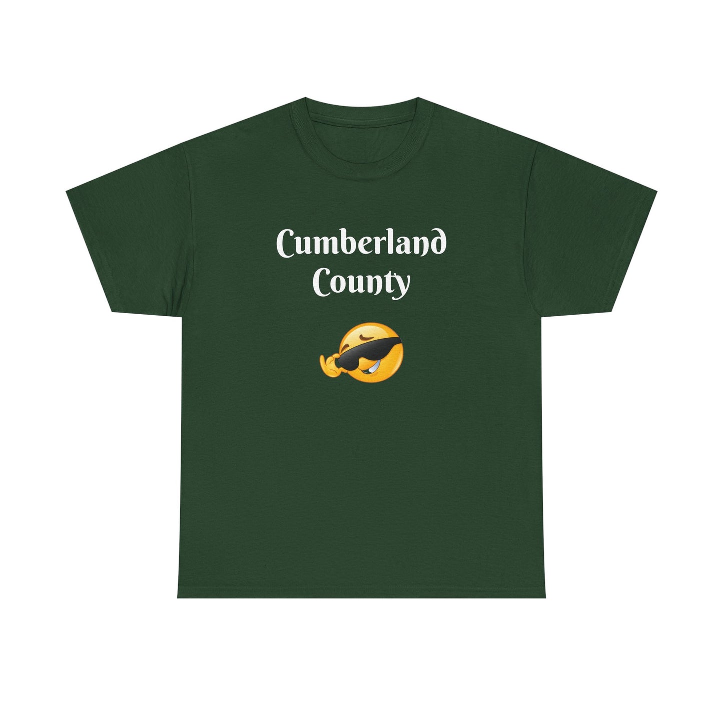Cumberland County Emoji Tee - Cool Sunglasses Smiley Local Pride T-Shirt