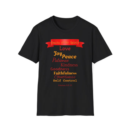 Fruit of the Spirit T-Shirt — Love, Joy, Peace Christian Faith Tee