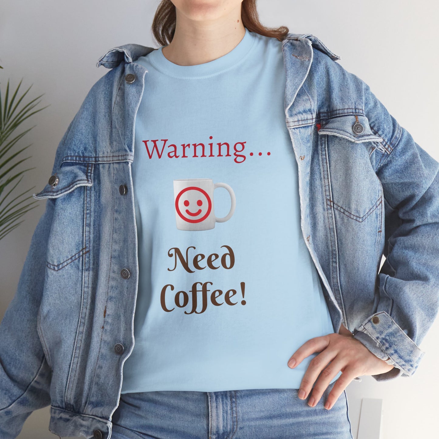 Warning... Need Coffee T-Shirt — Funny Coffee Lover Tee