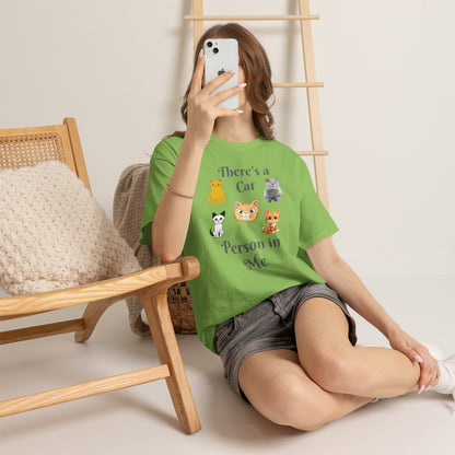 Cat Person Tee — "A Cat Person in Me" Graphic T-Shirt