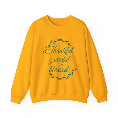 Thankful Grateful Blessed Crewneck Sweatshirt