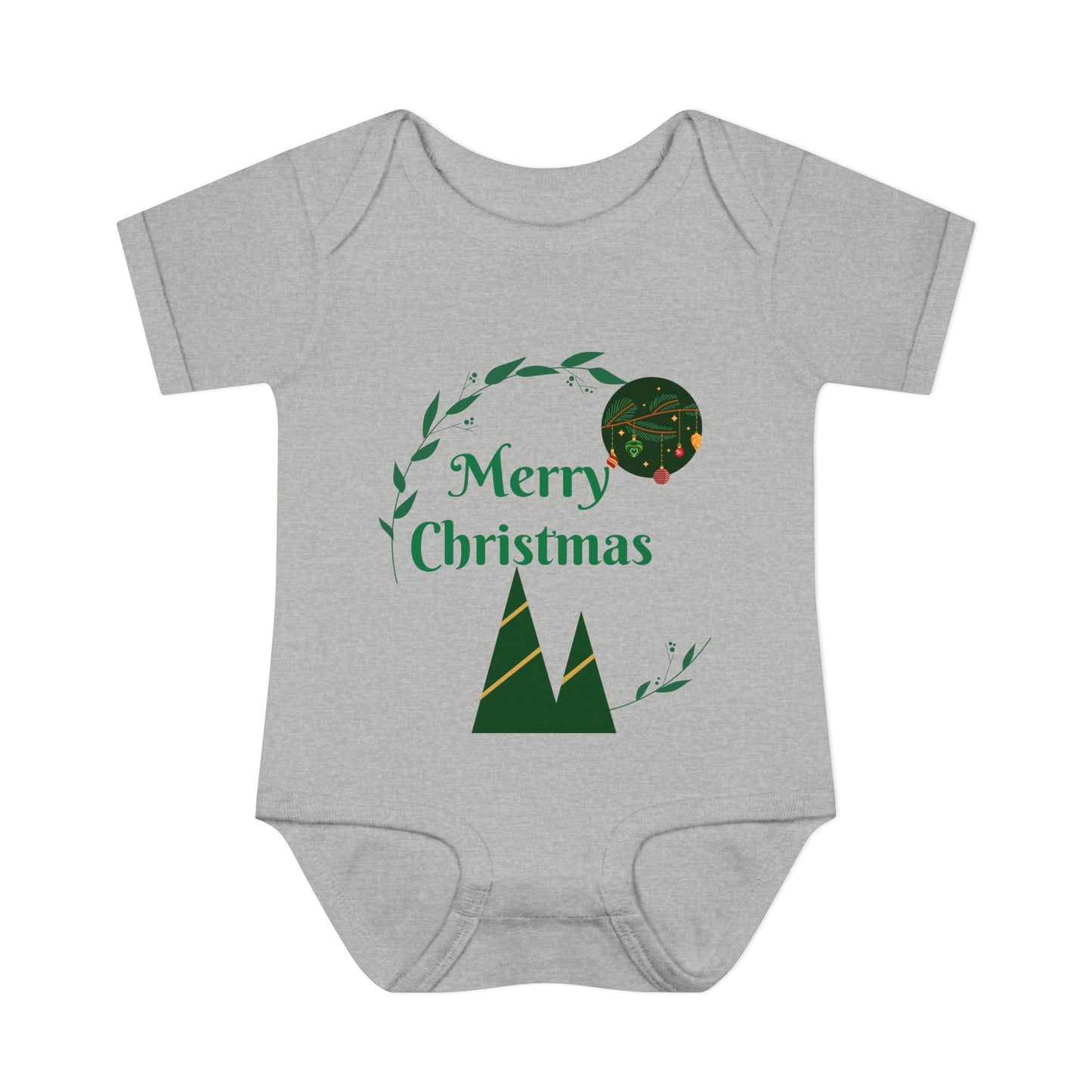 Merry Christmas Infant and Toddler Rib Bodysuit