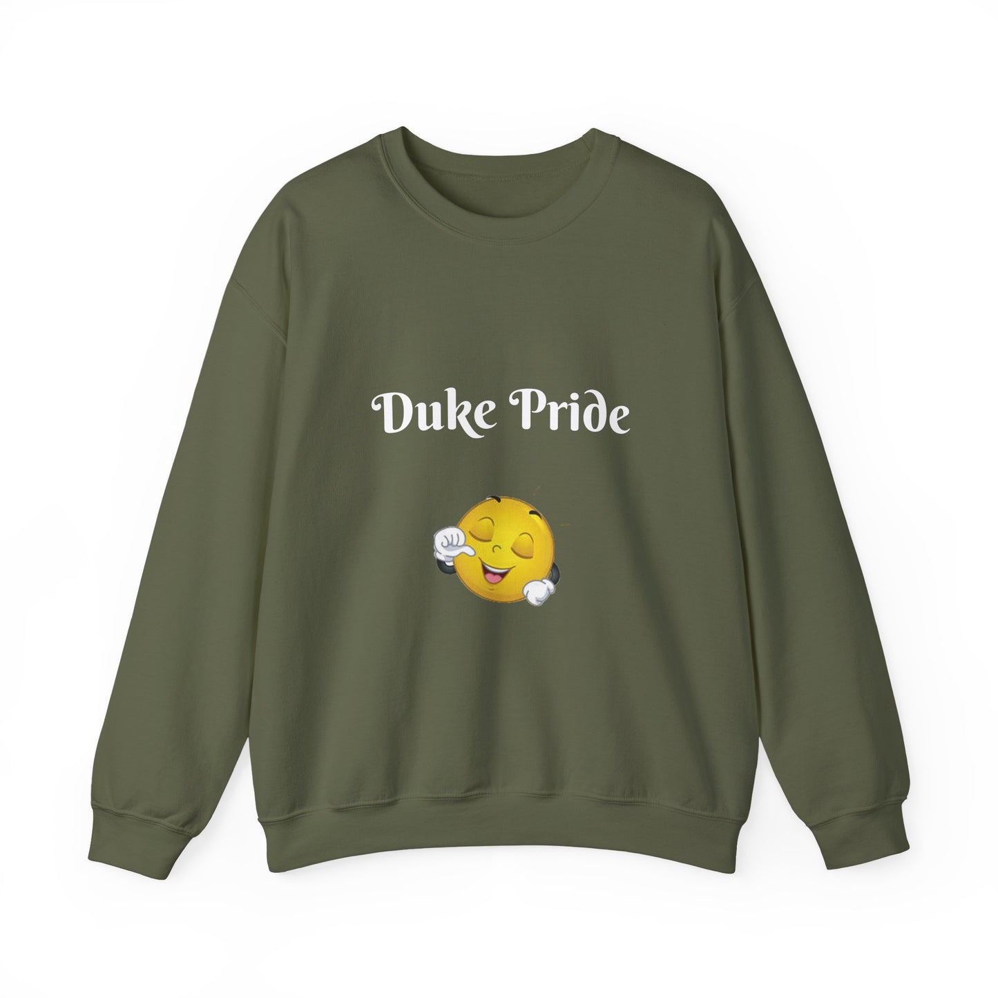 Sweatshirt — "Duke Pride" Smiling Emoji Crewneck