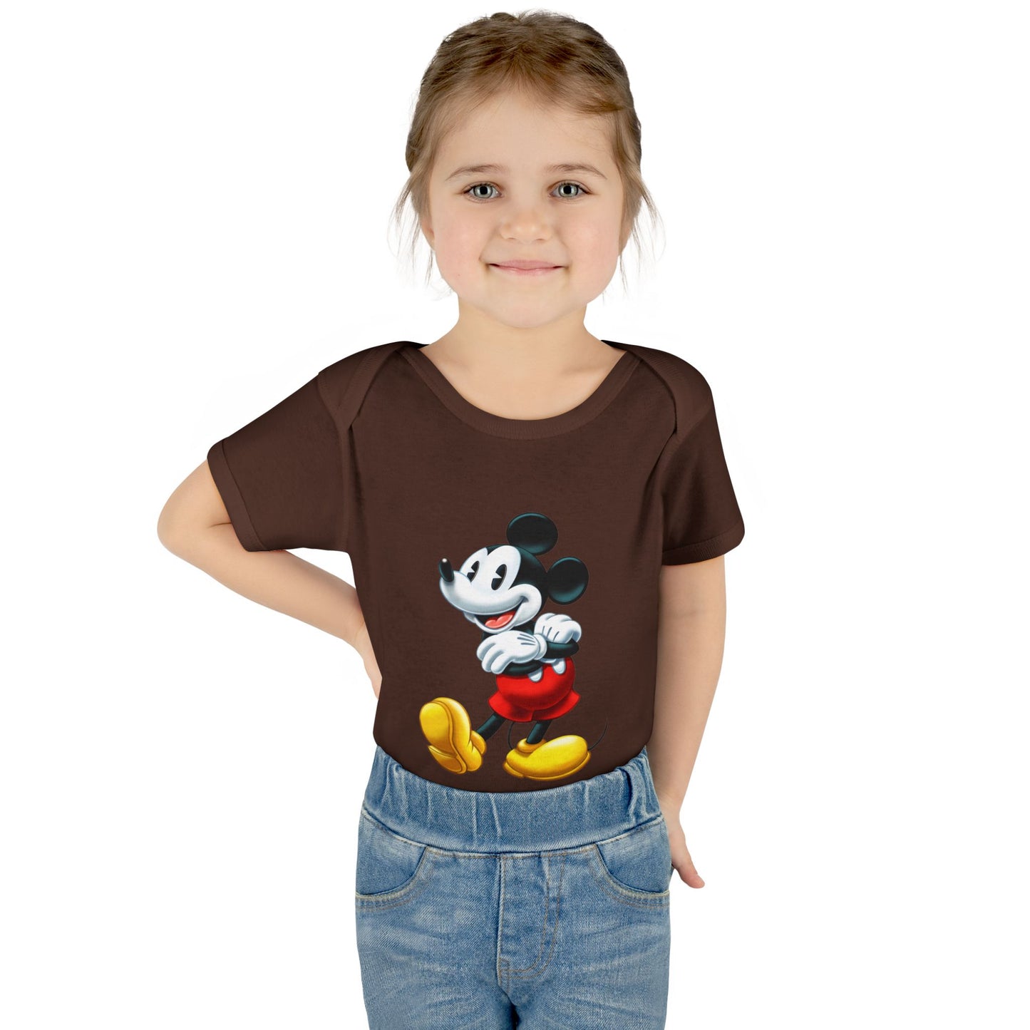 Mickey Mouse Infant Bodysuit — Classic Cartoon Baby Onesie