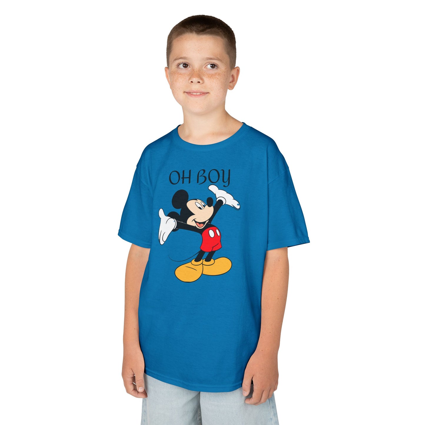Kids Tee — "Oh Boy" Vintage Mickey Mouse Graphic
