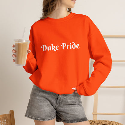Crewneck Sweatshirt — "Duke Pride" Classic School Spirit Graphic