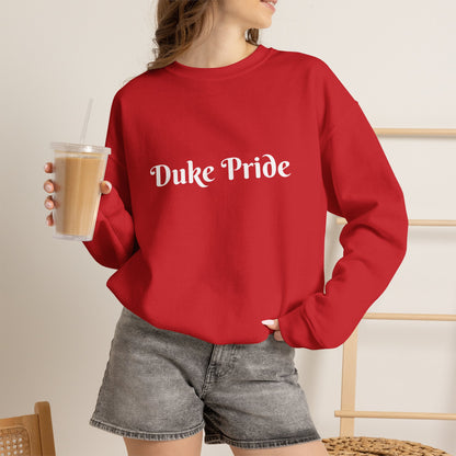 Crewneck Sweatshirt — "Duke Pride" Classic School Spirit Graphic