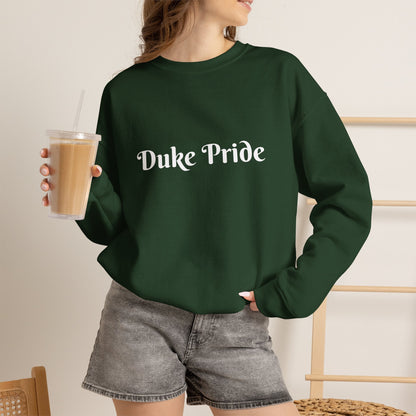 Crewneck Sweatshirt — "Duke Pride" Classic School Spirit Graphic