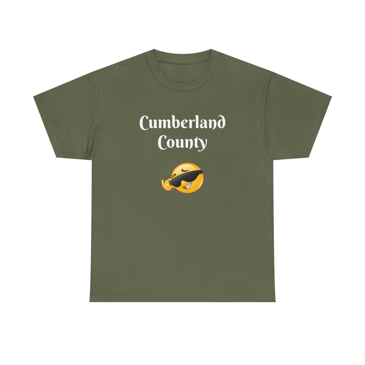 Cumberland County Emoji Tee - Cool Sunglasses Smiley Local Pride T-Shirt