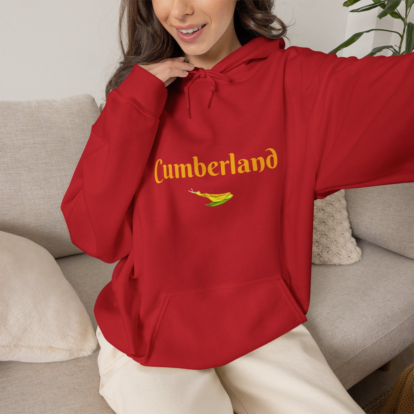 Cumberland Script Hoodie – Minimal Town Logo Pullover