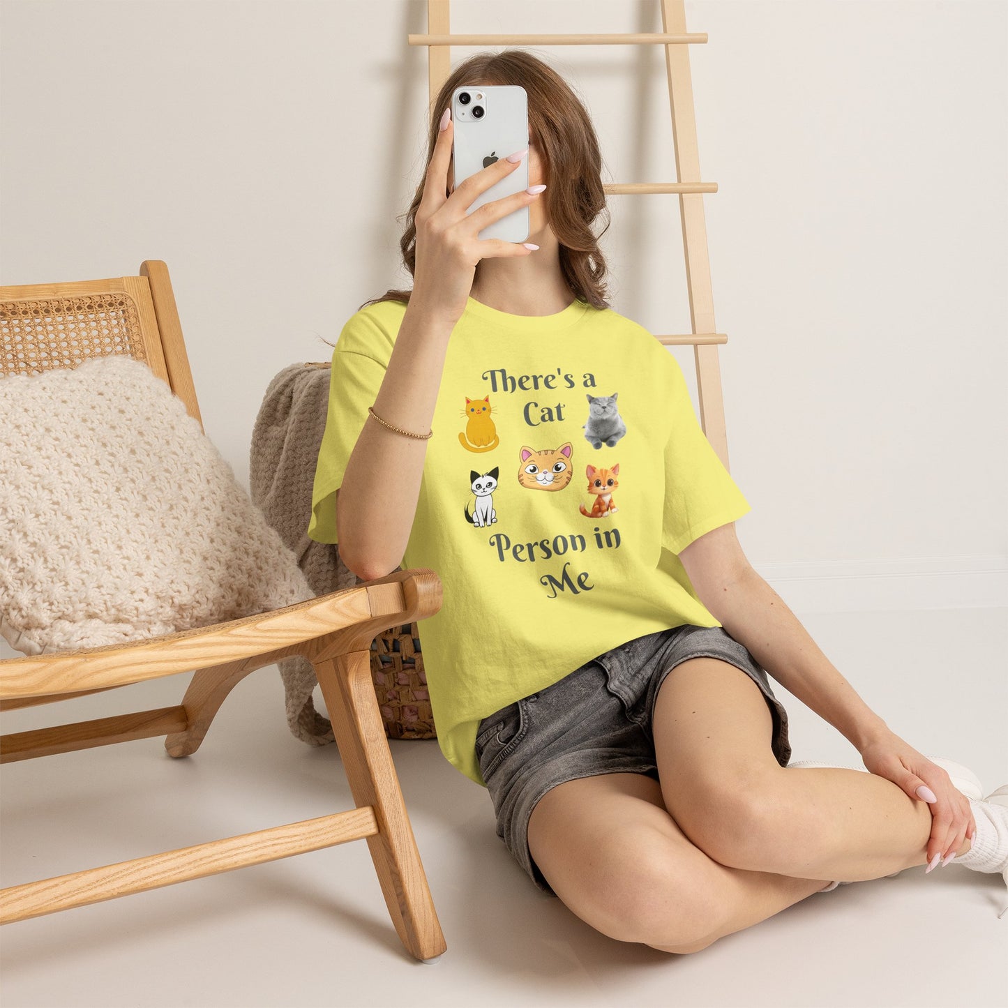 Cat Person Tee — "A Cat Person in Me" Graphic T-Shirt