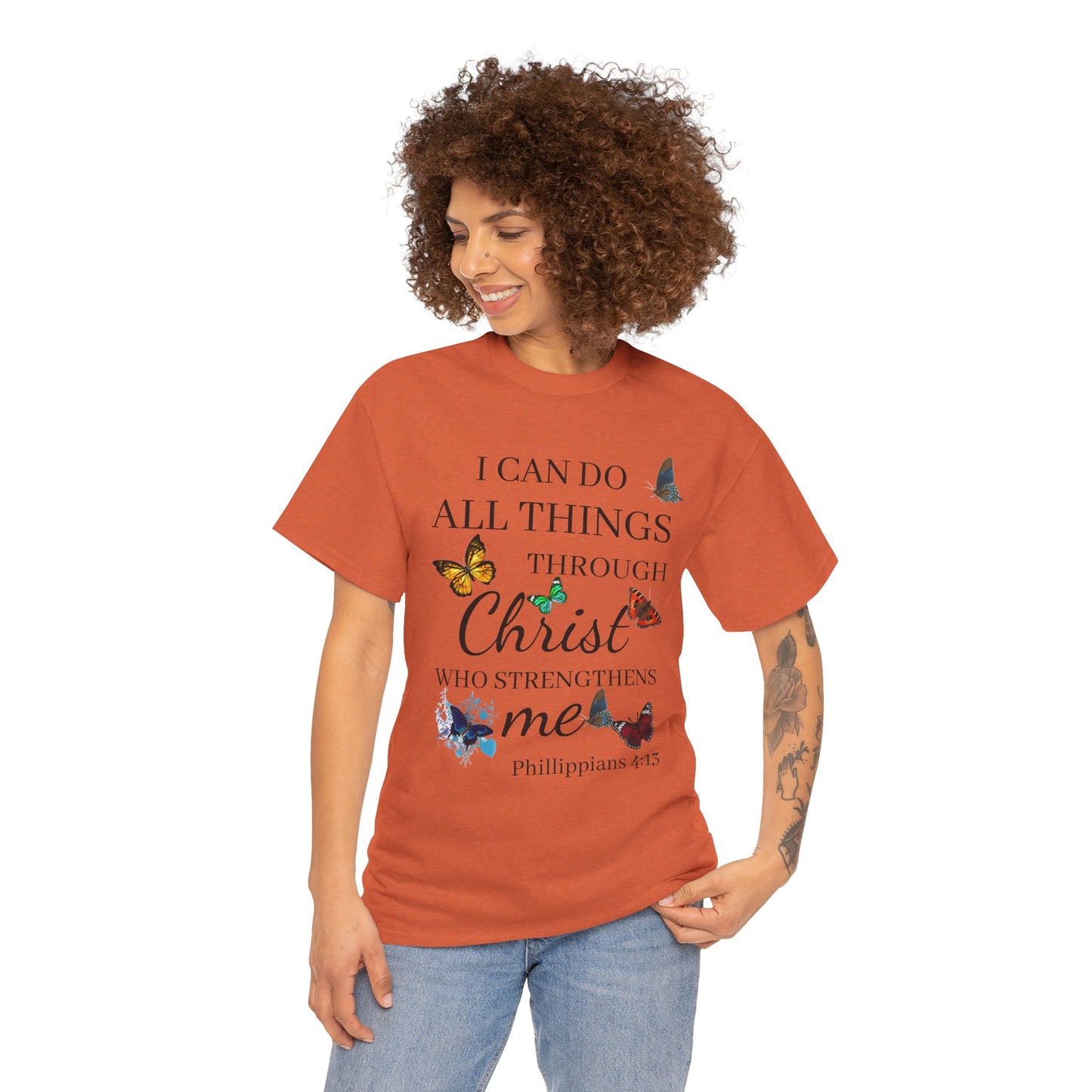 I Can Do All Things Through Christ T-Shirt — Philippians 4:13 Inspirational Christian Tee