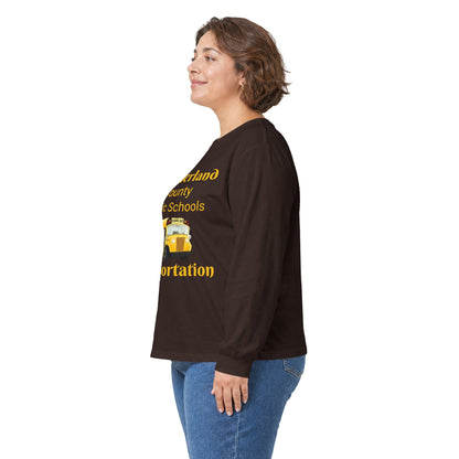 Cumberland County Public Schools Transportation Long Sleeve Tee — School Bus Crew Shirt