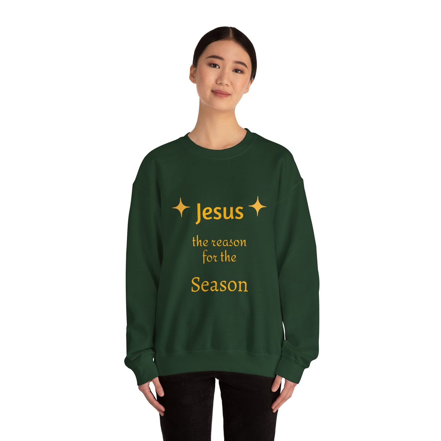 Sweatshirt — "Jesus the Reason for the Season" Christmas Crewneck