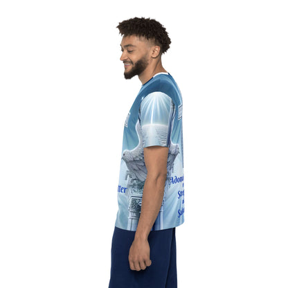 Christian Sports Jersey — "Life Is Better with God" All-Over Print