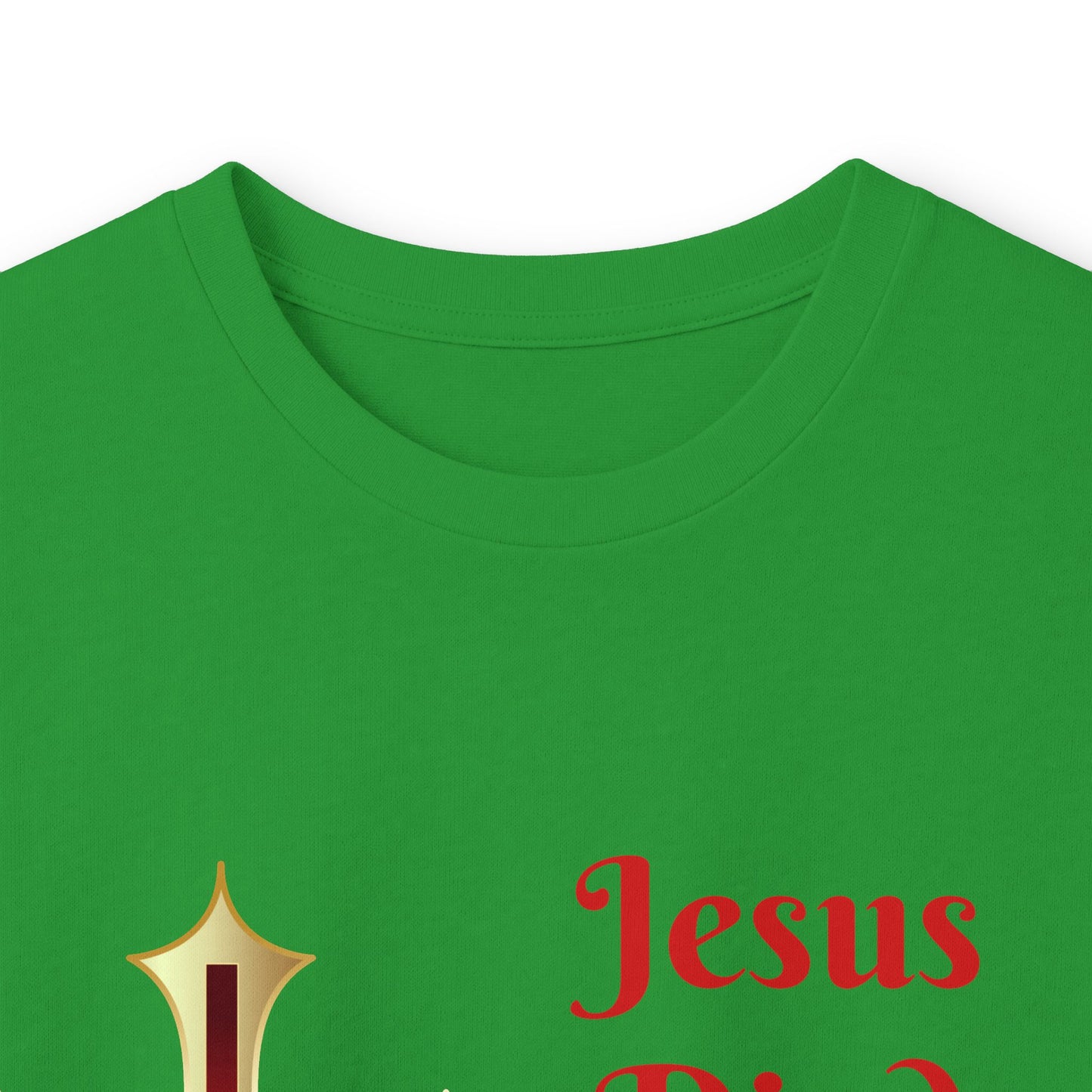 Long Sleeve Tee — "Jesus Died For Me Now I Live For Him" Christian Cross Faith Shirt