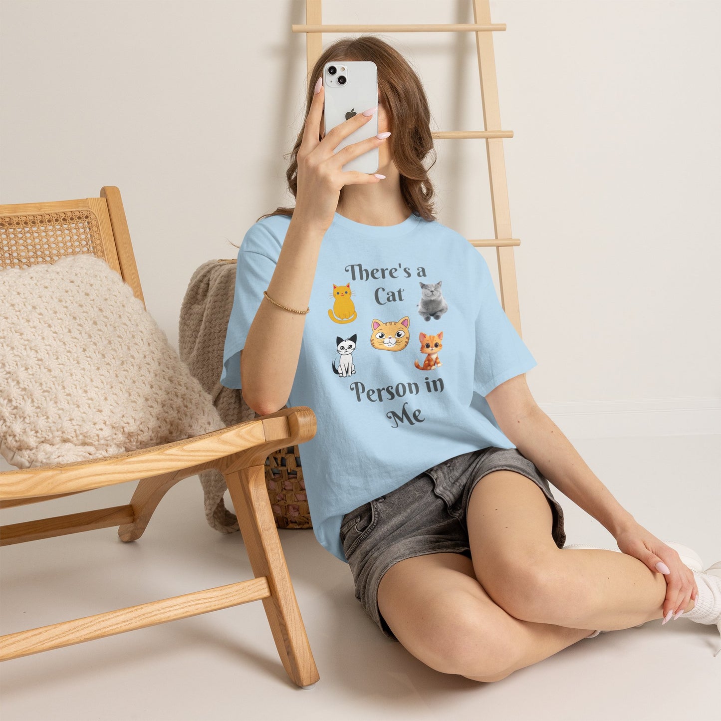 Cat Person Tee — "A Cat Person in Me" Graphic T-Shirt