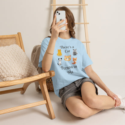 Cat Person Tee — "A Cat Person in Me" Graphic T-Shirt