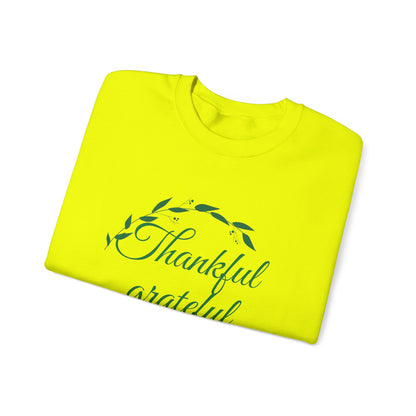 Thankful Grateful Blessed Crewneck Sweatshirt