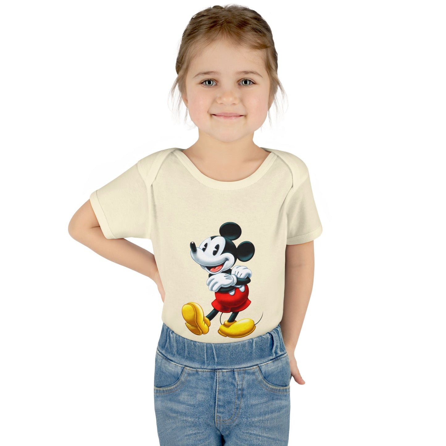 Mickey Mouse Infant Bodysuit — Classic Cartoon Baby Onesie