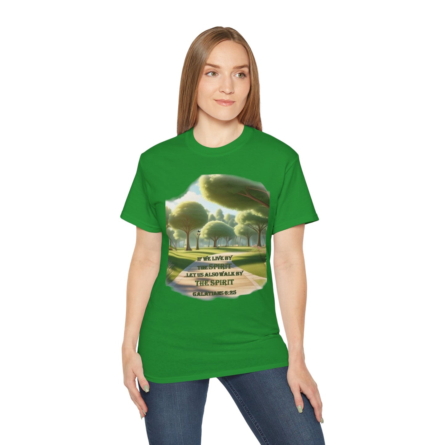 T‑Shirt — 'Walk by the Spirit' Scenic Faith Tee