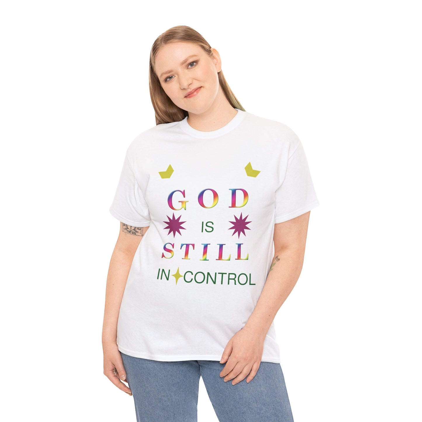 Faith Graphic Tee — "God Is Still In Control" Inspirational Christian T-Shirt