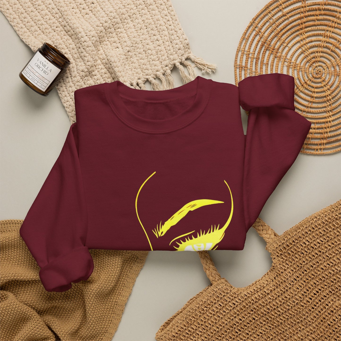 Minimal Gold Face Line Art Sweatshirt