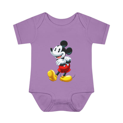 Mickey Mouse Infant Bodysuit — Classic Cartoon Baby Onesie