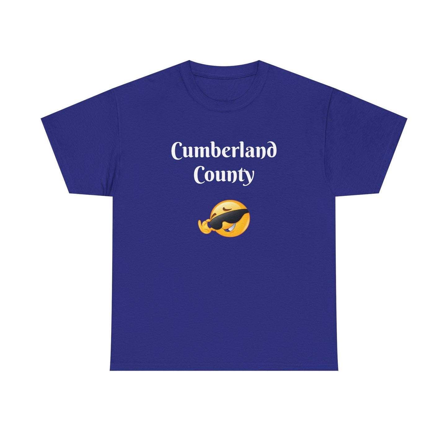 Cumberland County Emoji Tee - Cool Sunglasses Smiley Local Pride T-Shirt