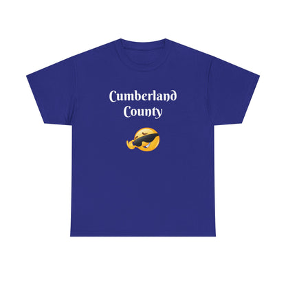 Cumberland County Emoji Tee - Cool Sunglasses Smiley Local Pride T-Shirt