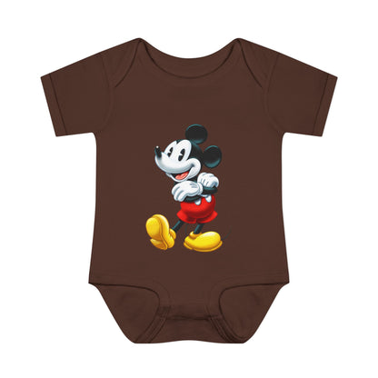 Mickey Mouse Infant Bodysuit — Classic Cartoon Baby Onesie