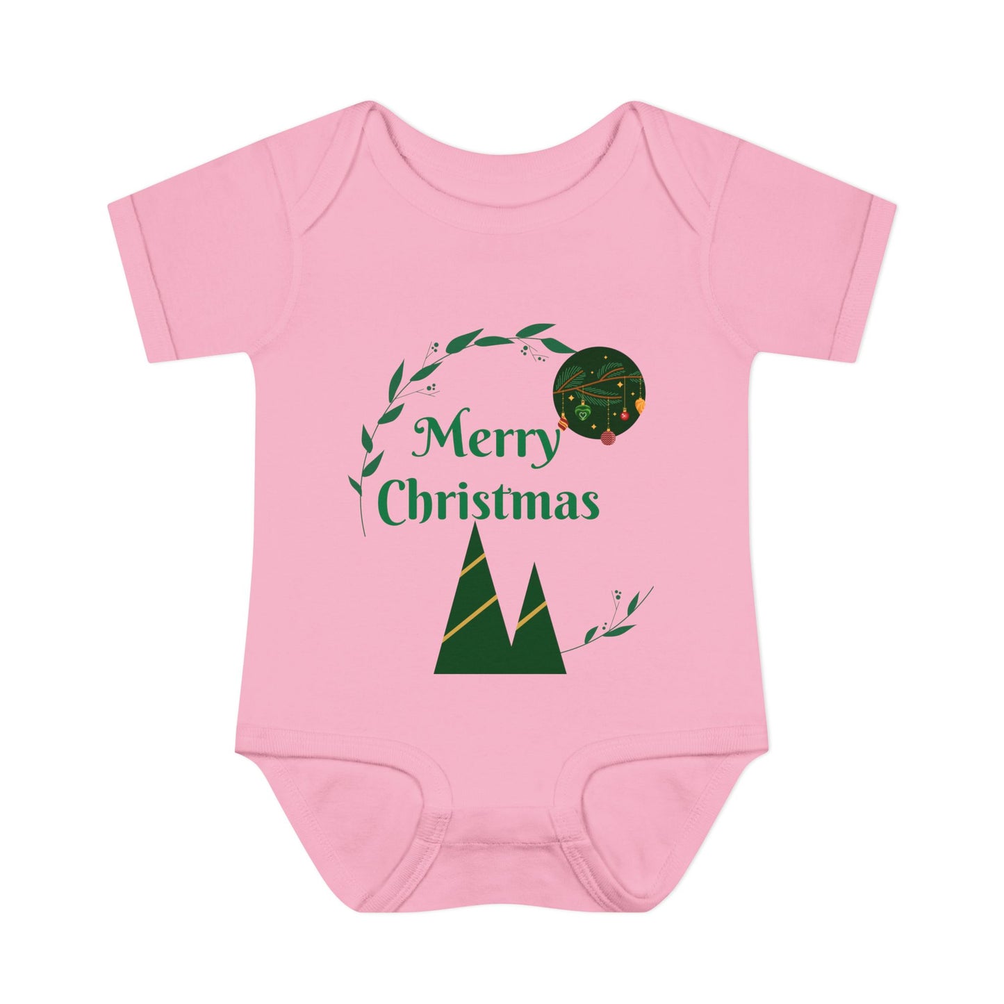 Merry Christmas Infant and Toddler Rib Bodysuit