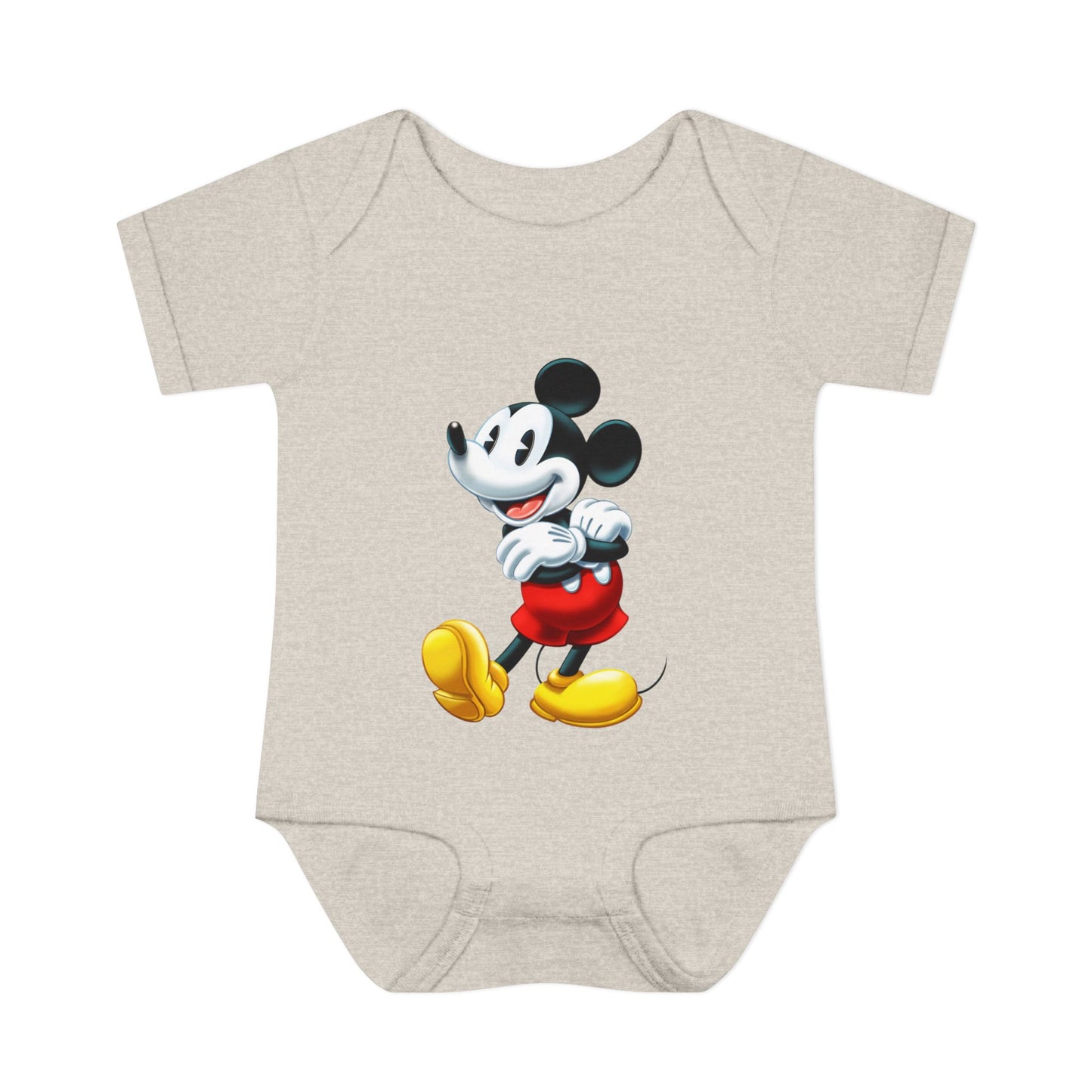Mickey Mouse Infant Bodysuit — Classic Cartoon Baby Onesie