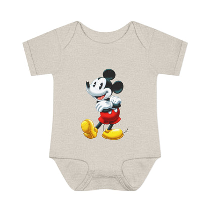 Mickey Mouse Infant Bodysuit — Classic Cartoon Baby Onesie