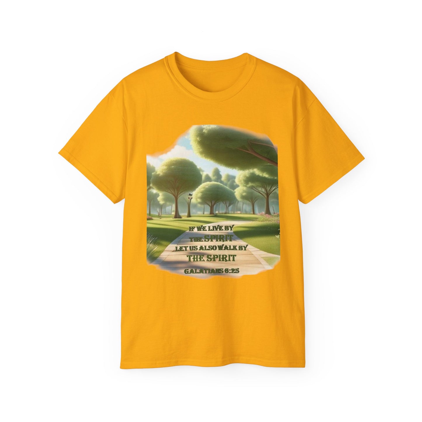 Spiritual Nature Tee, Unisex Cotton Shirt, Inspirational T-Shirt, Garden Lover's Gift, Faith-Based Apparel