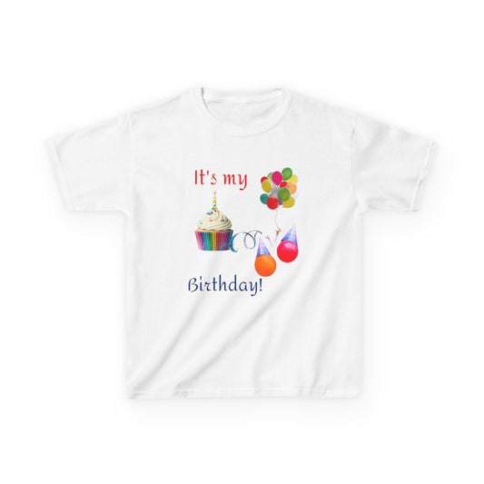 It's my Birthday Cupcake Kids Heavy Cotton T-shirt